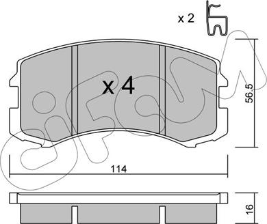 Cifam 822-736-0 - Гальмівні колодки, дискові гальма autozip.com.ua