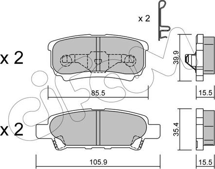 Cifam 822-737-0 - Гальмівні колодки, дискові гальма autozip.com.ua