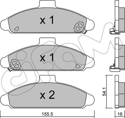 Cifam 822-723-0 - Гальмівні колодки, дискові гальма autozip.com.ua