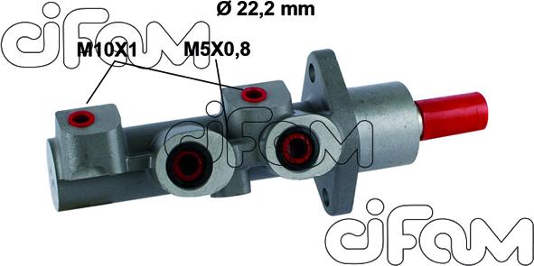 Cifam 202-506 - Головний гальмівний циліндр autozip.com.ua