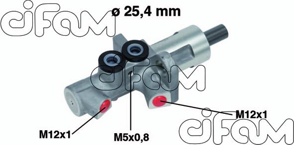 Cifam 202-613 - Головний гальмівний циліндр autozip.com.ua