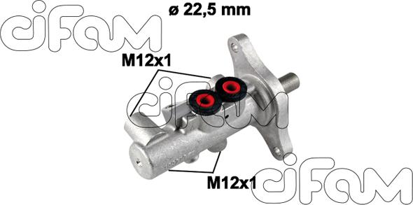 Cifam 202-612 - Головний гальмівний циліндр autozip.com.ua