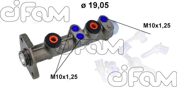 Cifam 202-006K - Головний гальмівний циліндр autozip.com.ua