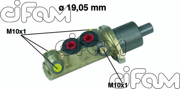 Cifam 202-191 - Головний гальмівний циліндр autozip.com.ua