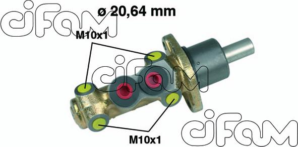 Cifam 202-142 - Головний гальмівний циліндр autozip.com.ua