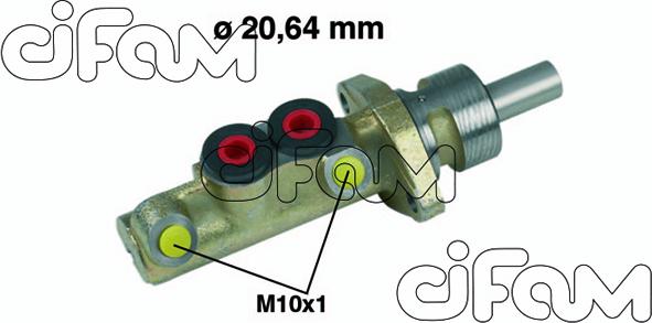 Cifam 202-156 - Головний гальмівний циліндр autozip.com.ua