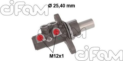 Cifam 202-878 - Головний гальмівний циліндр autozip.com.ua