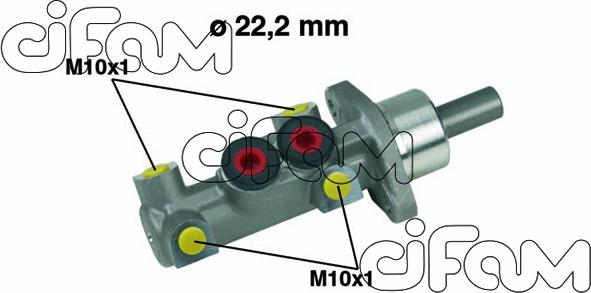 Cifam 202-390 - Головний гальмівний циліндр autozip.com.ua