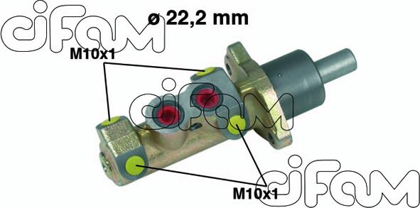 Cifam 202-326 - Головний гальмівний циліндр autozip.com.ua