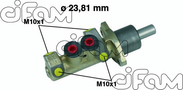 Cifam 202-253 - Головний гальмівний циліндр autozip.com.ua