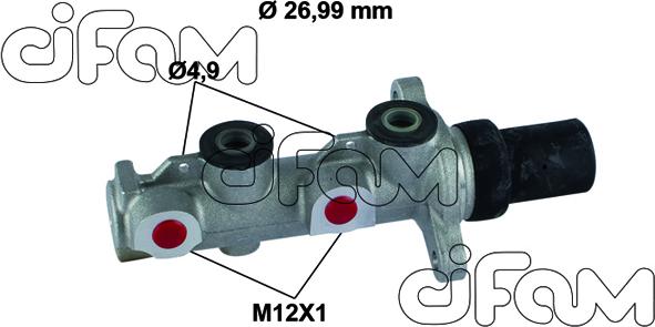 Cifam 202-798 - Головний гальмівний циліндр autozip.com.ua