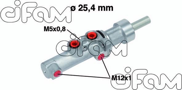 Cifam 202-752 - Головний гальмівний циліндр autozip.com.ua