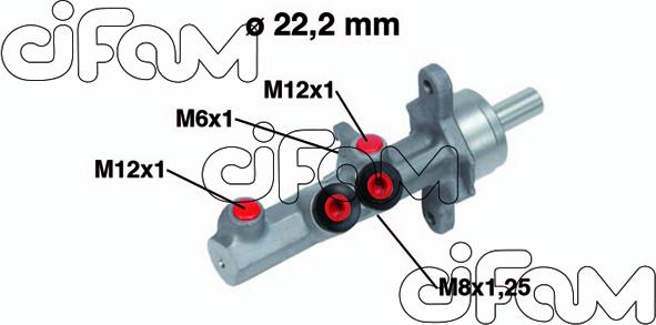 Cifam 202-721 - Головний гальмівний циліндр autozip.com.ua