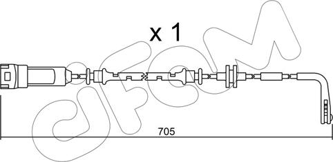 Cifam SU.146 - Сигналізатор, знос гальмівних колодок autozip.com.ua