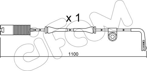 Cifam SU.148 - Сигналізатор, знос гальмівних колодок autozip.com.ua