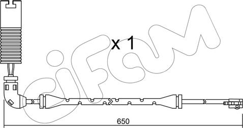Cifam SU.147 - Сигналізатор, знос гальмівних колодок autozip.com.ua