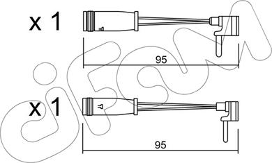 Cifam SU.159K - Сигналізатор, знос гальмівних колодок autozip.com.ua