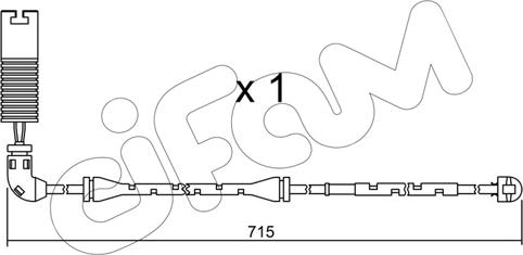 Cifam SU.155 - Сигналізатор, знос гальмівних колодок autozip.com.ua