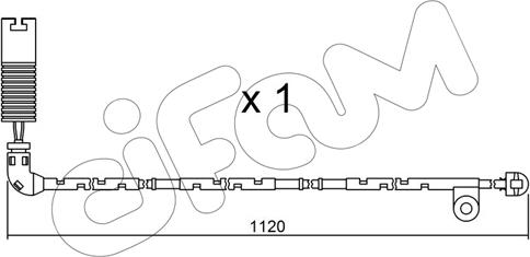 Cifam SU.156 - Сигналізатор, знос гальмівних колодок autozip.com.ua