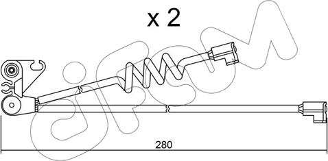 Cifam SU.169K - Сигналізатор, знос гальмівних колодок autozip.com.ua