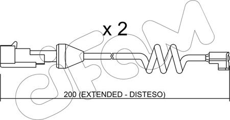 Cifam SU.165K - Сигналізатор, знос гальмівних колодок autozip.com.ua