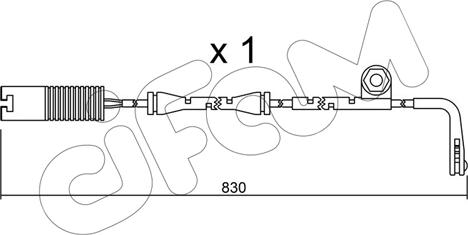 Cifam SU.104 - Сигналізатор, знос гальмівних колодок autozip.com.ua