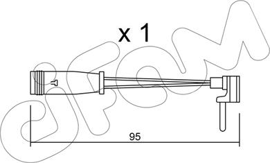 Cifam SU.129 - Сигналізатор, знос гальмівних колодок autozip.com.ua