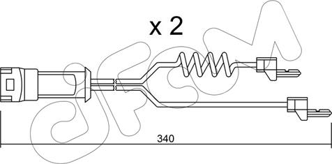 Cifam SU.172K - Сигналізатор, знос гальмівних колодок autozip.com.ua