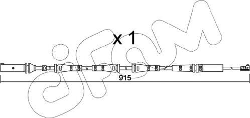Cifam SU.351 - Сигналізатор, знос гальмівних колодок autozip.com.ua