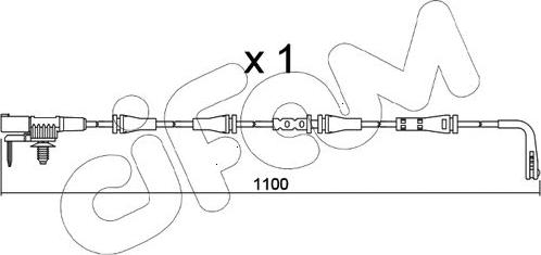 Cifam SU.358 - Сигналізатор, знос гальмівних колодок autozip.com.ua