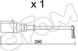 Cifam SU.365 - Сигналізатор, знос гальмівних колодок autozip.com.ua