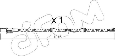 Cifam SU.307 - Сигналізатор, знос гальмівних колодок autozip.com.ua