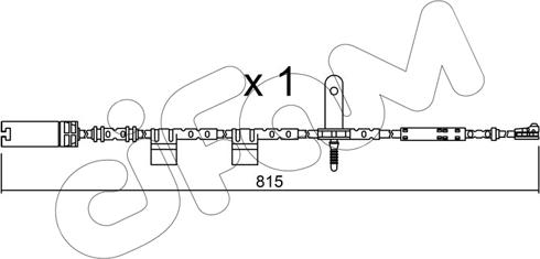 Cifam SU.324 - Сигналізатор, знос гальмівних колодок autozip.com.ua