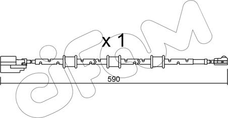 Cifam SU.322 - Сигналізатор, знос гальмівних колодок autozip.com.ua