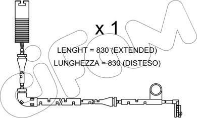Cifam SU.327 - Сигналізатор, знос гальмівних колодок autozip.com.ua