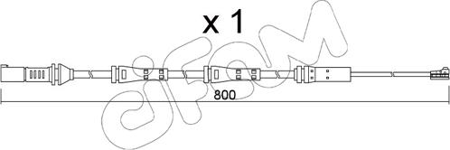 Cifam SU.379 - Сигналізатор, знос гальмівних колодок autozip.com.ua