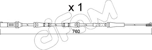 Cifam SU.377 - Сигналізатор, знос гальмівних колодок autozip.com.ua