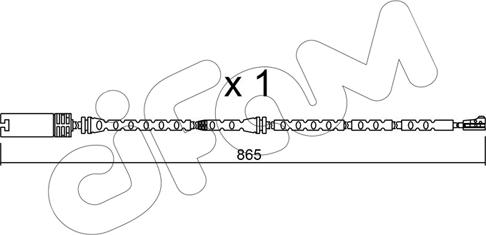 Cifam SU.299 - Сигналізатор, знос гальмівних колодок autozip.com.ua