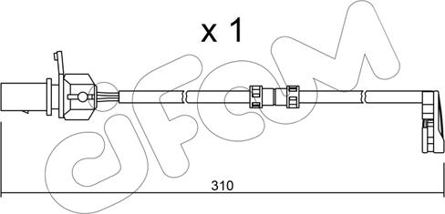 Cifam SU.290 - Сигналізатор, знос гальмівних колодок autozip.com.ua