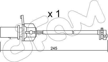 Cifam SU.247 - Сигналізатор, знос гальмівних колодок autozip.com.ua