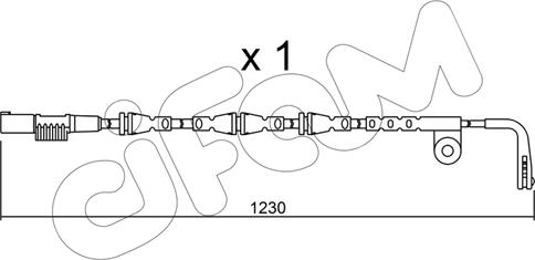 Cifam SU.257 - Сигналізатор, знос гальмівних колодок autozip.com.ua
