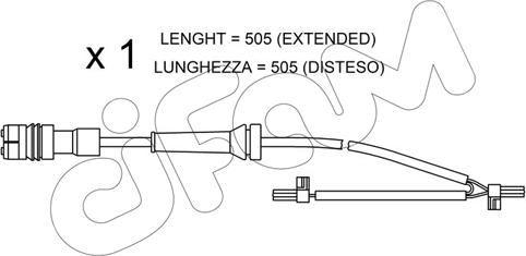 Cifam SU.265 - Сигналізатор, знос гальмівних колодок autozip.com.ua
