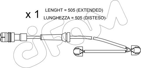 Cifam SU.266 - Сигналізатор, знос гальмівних колодок autozip.com.ua