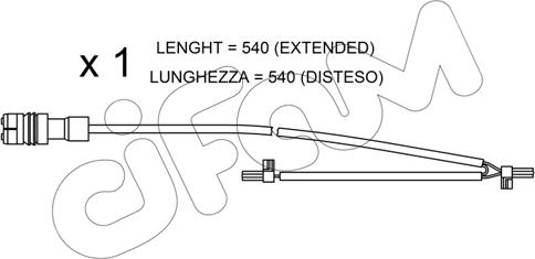 Cifam SU.262 - Сигналізатор, знос гальмівних колодок autozip.com.ua