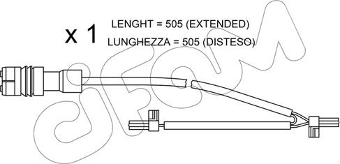Cifam SU.219 - Сигналізатор, знос гальмівних колодок autozip.com.ua