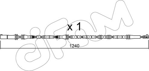 Cifam SU.288 - Сигналізатор, знос гальмівних колодок autozip.com.ua