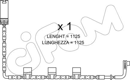 Cifam SU.223 - Сигналізатор, знос гальмівних колодок autozip.com.ua