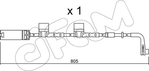 Cifam SU.222 - Сигналізатор, знос гальмівних колодок autozip.com.ua
