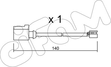 Cifam SU.274 - Сигналізатор, знос гальмівних колодок autozip.com.ua