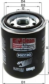 Clean Filters DE2204 - Патрон осушувача повітря, пневматична система autozip.com.ua